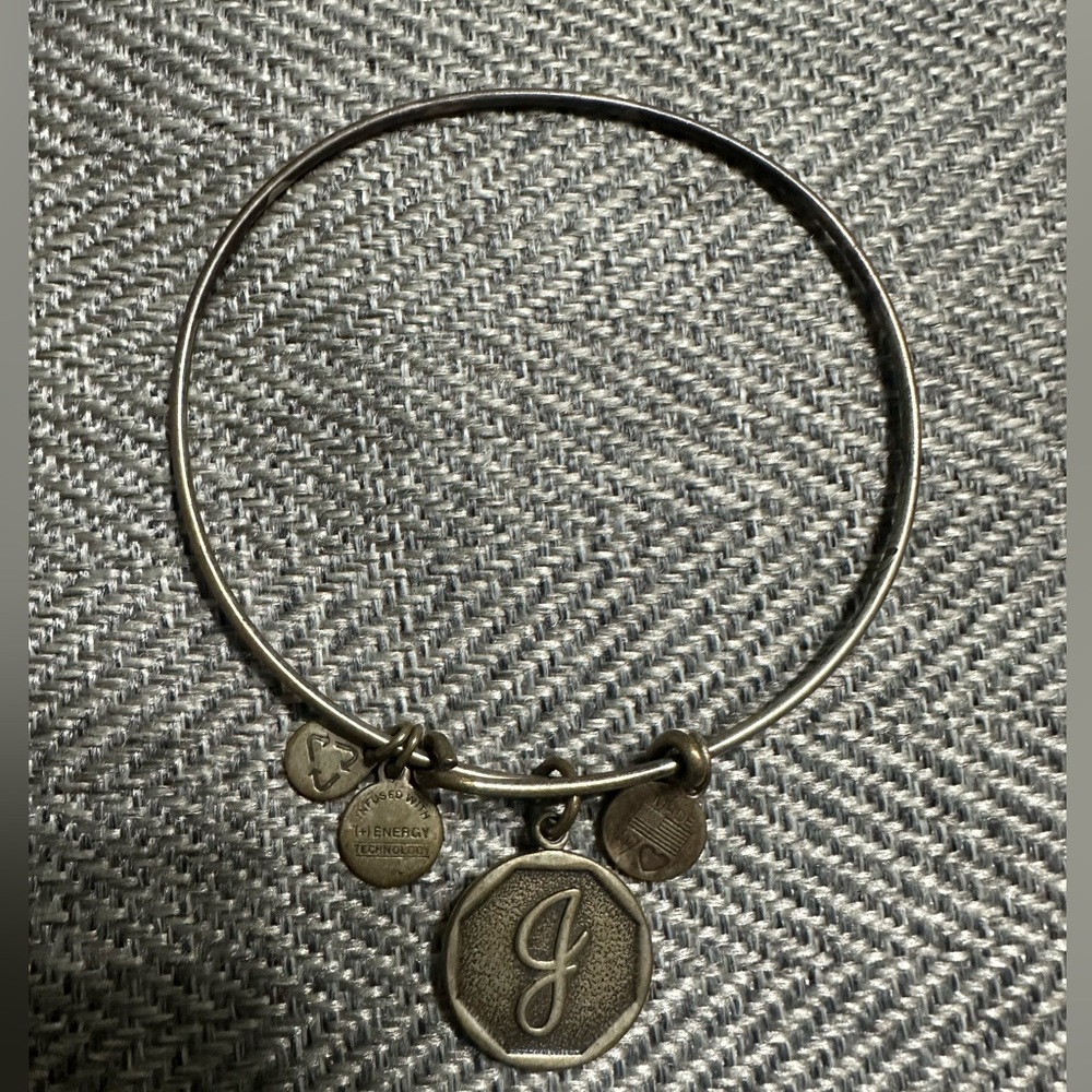 Alex and Ani letter J initial bracelet